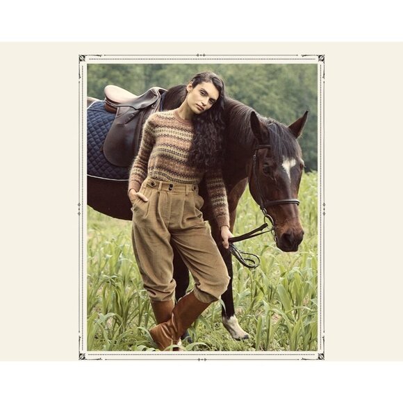 💕DOEN💕 Atherton Pant ~ High Waisted Corduroy Pants Chestnut Brown 12 NWT - Picture 2 of 15